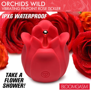 Orchids Wild Vibrating Pinpoint Rose Tickler-0