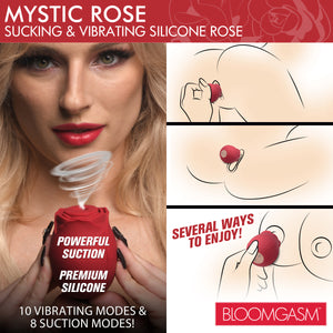 Mystic Rose Sucking and Vibrating Silicone Rose-3