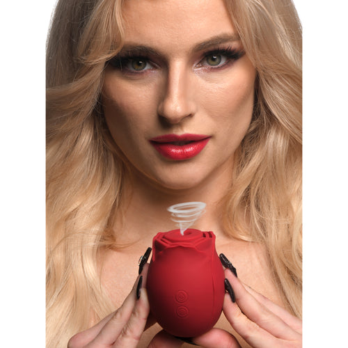 Mystic Rose Sucking and Vibrating Silicone Rose-0