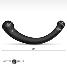 Load image into Gallery viewer, 10X Vibra-Crescent Vibrating Silicone Dual-Ended Dildo - Black-4