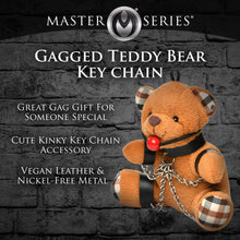 Load image into Gallery viewer, Gagged Teddy Bear Keychain-1