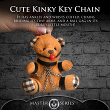Load image into Gallery viewer, Gagged Teddy Bear Keychain-2