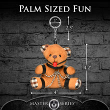 Load image into Gallery viewer, Gagged Teddy Bear Keychain-3