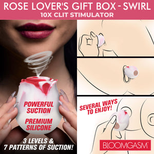 The Rose Lovers Gift Box 10x Clit Suction Rose - Swirl-3