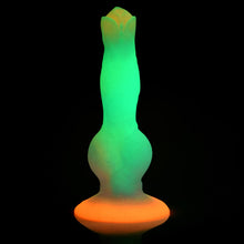 Load image into Gallery viewer, Space Cock Glow-in-the-Dark Silicone Alien Dildo-3