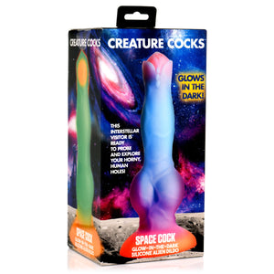 Space Cock Glow-in-the-Dark Silicone Alien Dildo-5