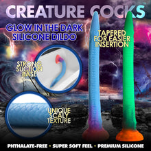 Load image into Gallery viewer, Makara Glow-in-the-Dark Silicone Snake Dildo-2
