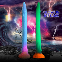 Load image into Gallery viewer, Makara Glow-in-the-Dark Silicone Snake Dildo-0