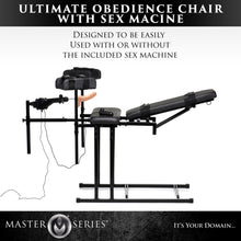Load image into Gallery viewer, Ultimate Obedience Chair with Sex Machine-8