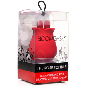 10X Fondle Massaging Rose Silicone Clit Stimulators-11