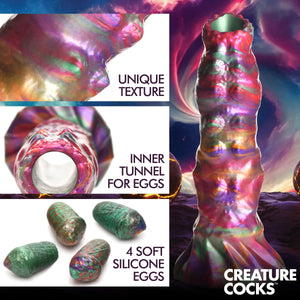 Larva Silicone Ovipositor Dildo with Eggs-1