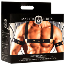 Load image into Gallery viewer, Rave Harness Elastic Chest Harness with Arm Bands - L/XL-7