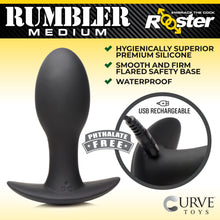Load image into Gallery viewer, Rooster Rumbler Large Vibrating Silicone Butt Plug