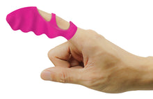 Load image into Gallery viewer, Thrill-Her Silicone Finger Vibrator - Pink