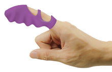 Load image into Gallery viewer, Thrill-Her Silicone Finger Vibrator - Purple