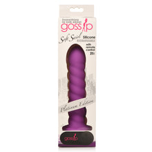 Load image into Gallery viewer, 21X Soft Swirl Silicone Rechargeable Vibrator with Control - Violet-4