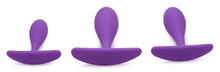 Load image into Gallery viewer, Rump Bumpers 3 Piece Silicone Anal Plug Set - Purple-1