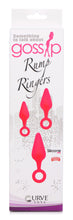 Load image into Gallery viewer, Rump Ringers 3 Piece Silicone Anal Plug Set - Pink