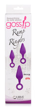 Load image into Gallery viewer, Rump Ringers 3 Piece Silicone Anal Plug Set - Purple