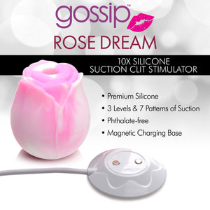 10X Rose Dream Silicone Clitoral Stimulator-3