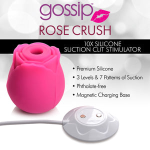 10X Rose Crush Silicone Clitoral Stimulator-3