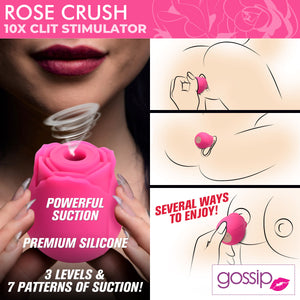 10X Rose Crush Silicone Clitoral Stimulator-2