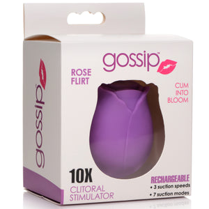 10X Rose Flirt Silicone Clitoral Stimulator-10