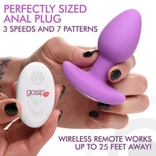 Load image into Gallery viewer, 10X Pop Rocker Vibrating Silicone Plug with Remote - Violet