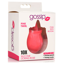 Load image into Gallery viewer, 10X Pink Twirl Silicone Licking Rose-6