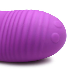 Love Loops 10X Silicone Cock Ring with Remote - Purple-3
