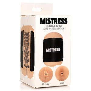 Mistress Double Shot Pussy and Ass Stroker - Light