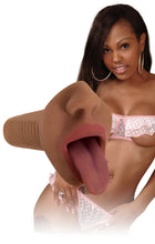 Load image into Gallery viewer, Mistress Mercedes Vibrating Mouth Stroker- Brown