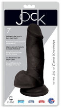 Load image into Gallery viewer, Jock 7 Inch Dildo with Balls - Black