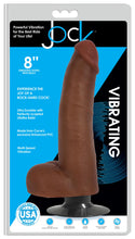 Load image into Gallery viewer, Jock Medium Vibrating Dildo with Balls - 8 Inch