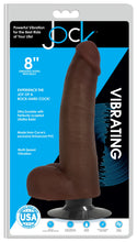 Load image into Gallery viewer, Jock Dark Vibrating Dildo with Balls - 8 Inch