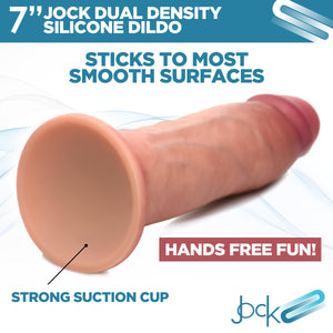 Jock Light Dual Density Silicone Dildo - 7 inch