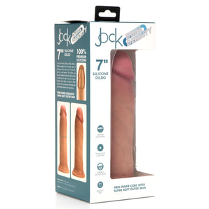 Jock Light Dual Density Silicone Dildo - 7 inch