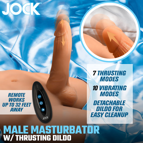 JOCK Male Masturbator with Thrusting Dildo-0