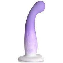 Load image into Gallery viewer, Slim G-Spot Silicone Purple and White Dildo-2