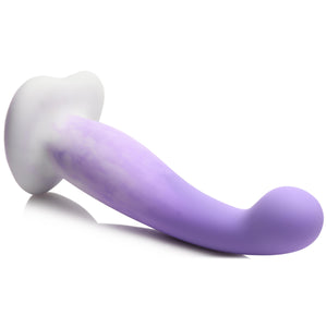 Slim G-Spot Silicone Purple and White Dildo-3