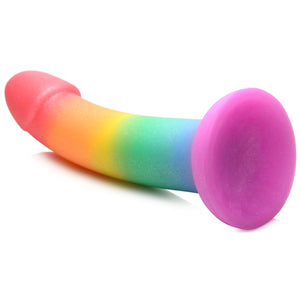 Phallic Rainbow Silicone Dildo-6