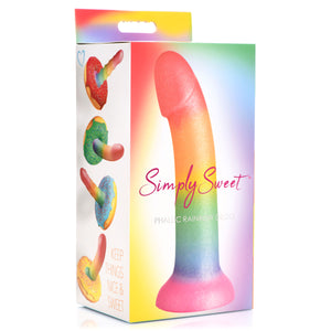 Phallic Rainbow Silicone Dildo-7