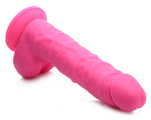 Load image into Gallery viewer, 7 Inch Silicone Dildo with Balls - Cherry
