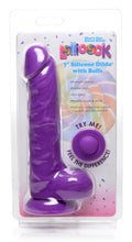 Load image into Gallery viewer, 7 Inch Silicone Dildo with Balls - Grape
