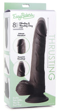 Load image into Gallery viewer, Thrusting and Vibrating 8 Inch Dildo - Dark