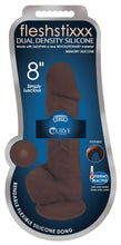 Load image into Gallery viewer, Silexpan Dark Hypoallergenic Silicone Dildo with Balls - 8 Inch