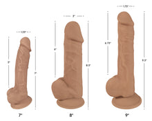 Load image into Gallery viewer, Silexpan Hypoallergenic Light Silicone Dildo with Balls - 9 Inch