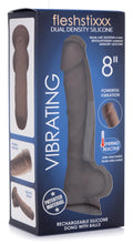 Load image into Gallery viewer, 8 Inch Silexpan Hypoallergenic Silicone Vibrating Dildo - Dark