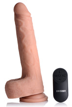 Load image into Gallery viewer, Vibrating &amp; Thrusting Remote Control Silicone Dildo - 10 Inch