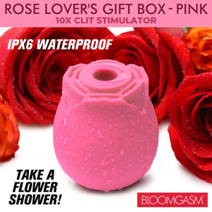 The Rose Lovers Gift Box 10x Clit Suction Rose - Pink-4